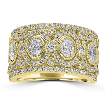 0.93tct Diamond Rings with 0.89tct Diamond set in 18K Yellow Gold