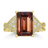 4.94ct Tourmaline Rings with 0.32tct Diamond set in 18K Yellow Gold