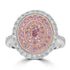 0.27ct Diamond Rings with 0.85tct Diamond set in 18K Two Tone Gold