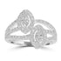 0.37tct Diamond Rings with 0.63tct Diamond set in 18K White Gold