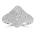 0.21ct Diamond Rings with 1.33tct Diamond set in 18K White Gold
