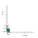 1.16ct Emerald Pendants with 0.02tct Diamond set in 14K White Gold
