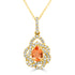 1.13ct Topaz Pendant with 0.46tct Diamonds set in 14K Yellow Gold