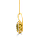 2.63ct Sphene Pendant with 0.21tct Diamonds set in 14K Yellow Gold