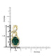 2.7ct   Emerald Pendants with 0.26tct Diamond set in 14K Yellow Gold