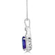 3.54ct Tanzanite Pendants with 0.4tct Diamond set in 14K White Gold