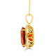 11.12ct Citrine Pendant with 0.35tct Diamonds set in 14K Yellow Gold