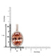 13.73Ct Pink Zircon Pendant With 0.39Tct Diamonds Set In 14K Rose Gold