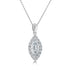 0.72ct Diamond Pendant with 0.27tct Diamonds set in 14K White Gold