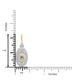 0.10Ct Orange Diamond Pendant With 0.33Tct Diamond Accents Set In 14K Yellow Gold