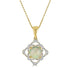 1.21ct Opal Pendant with 0.05tct diamonds set in 14K yellow gold