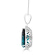 4.73ct Tourmaline Pendant with 0.27tct Diamonds set in 14K White Gold
