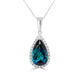 4.73ct Tourmaline Pendant with 0.27tct Diamonds set in 14K White Gold