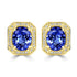 6.48tct Tanzanite Earring with 0.35tct Diamonds set in 14K Yellow Gold