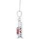 2.07Ct Tourmaline Pendant With 0.23Tct Diamonds Set In 14K White Gold