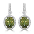 5.6tct Sphene Earring with 0.47tct Diamonds set in 14K White Gold