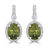 5.6tct Sphene Earring with 0.47tct Diamonds set in 14K White Gold