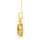 2.6ct Tourmaline Pendant with 0.23tct Diamonds set in 14K White Gold