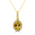 2.6ct Tourmaline Pendant with 0.23tct Diamonds set in 14K White Gold