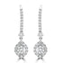 0.54tct Diamond Earring with 0.55tct Diamonds set in 950 Platinum