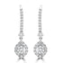 0.54tct Diamond Earring with 0.55tct Diamonds set in 950 Platinum