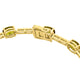 16.37tct Sphene Bracelet with 1.22tct Diamonds set in 14K Yellow Gold