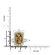 4.8ct  Yellow Beryl Rings with 0.54tct Diamond set in 18K Two Tone Gold