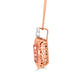 16.96ct Morganite Pendant with 1.12tct Diamonds set in 14K Two Tone Gold