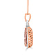 9.3ct Morganite Pendant with 1.54tct Diamonds set in 14K Two Tone Gold