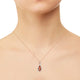 9.3ct Morganite Pendant with 1.54tct Diamonds set in 14K Two Tone Gold