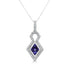 2.27ct Tanzanite Pendant with 0.38tct Diamonds set in 14K White Gold