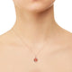 16.92ct Morganite Pendant with 0.63tct Diamonds set in 14K Rose Gold