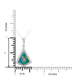 0.97ct Opal Pendant with 0.25tct Diamonds set in 14K White Gold