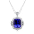 29.87 Tanzanite Pendants with 1.78tct Diamond set in 18K White Gold