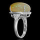 11.53ct Opal Ring with 0.39tct Diamonds set in 14K White Gold