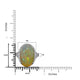 11.53ct Opal Ring with 0.39tct Diamonds set in 14K White Gold