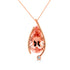 26.91ct Morganite Pendant with 0.14tct Diamonds set in 14K Rose Gold