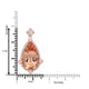 14.88ct  Morganite Pendants with 0.48tct Diamond set in 14K Rose Gold