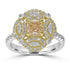 1.01ct  Diamond Rings with 0.63tct Diamond set in 14K Two Tone Gold