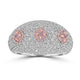 0.21ct  Diamond Rings with 1.74tct Diamond set in 14K Two Tone Gold