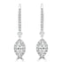 0.62tct Diamond Earring with 0.5tct Diamonds set in 950 Platinum