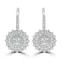0.66tct Diamond Earring with 0.89tct Diamonds set in 18K White Gold