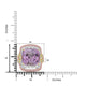 16.52ct  Kunzite Rings with 0.58tct Diamond set in 18K Three Tone Gold