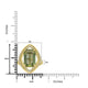 6.47ct  Tourmaline Rings with 0.37tct Diamond set in 18K Yellow Gold