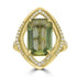 6.47ct  Tourmaline Rings with 0.37tct Diamond set in 18K Yellow Gold