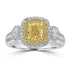 1.04ct Diamond Rings with 0.57tct Diamond set in 18K Two Tone Gold