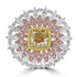2.03ct Diamond Rings with 2tct Diamond set in 18K Rose Gold & Two Tone Gold