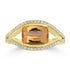 2.12ct Imperial Topaz Rings with 0.32tct Diamond set in 18K Yellow Gold