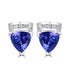 3.52tct Tanzanite Earring with 0.19tct Diamonds set in 18K White Gold