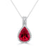 2.73ct Tourmaline Pendant with 0.16tct Diamonds set in 14K White Gold